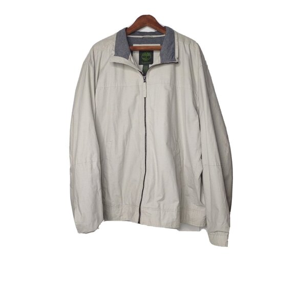 Men's Vintage Timberland Windbreaker 2 XL Fully Lined Long Sleeve Machine Wash